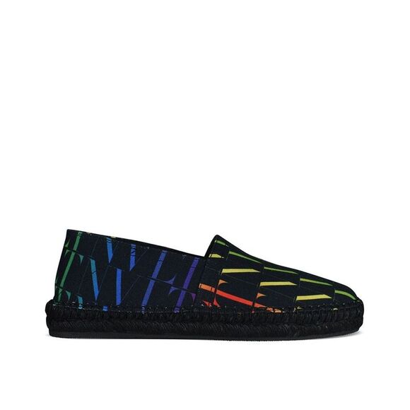 Valentino Garavani Black Canvas Men's Espadrilles